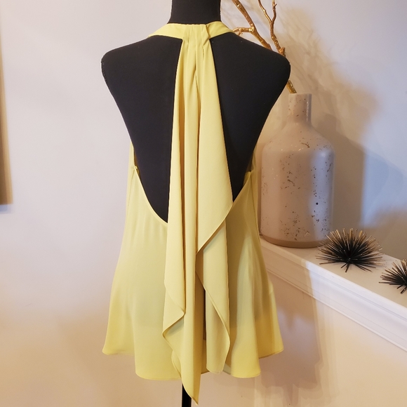 🔥BCBGMAXAZARIA Draped Back Halter Top - Picture 2 of 15
